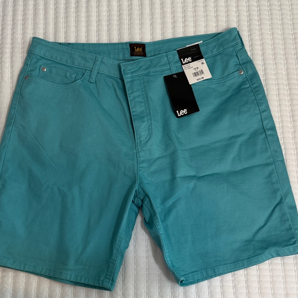 Women’s Lee brand Aqua Flat Front Shorts
